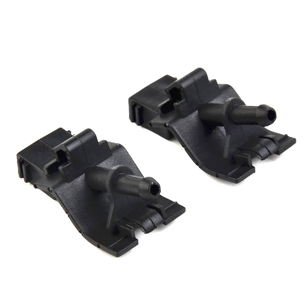 High Quality Household Wiper Nozzle Tools 2pcs Black Equipment Front Jet Plastic Replacement Windshield 85381-12300