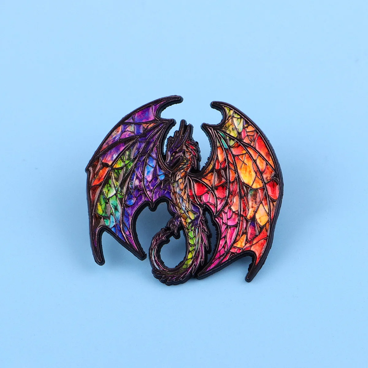 4 قطعة/المجموعة التنين المينا دبوس دبابيس ملونة للنساء التلبيب شارة بدبابيس على ظهره الملابس والاكسسوارات هدايا مجوهرات الأزياء #2