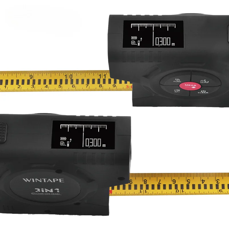 Wintape digital display rangefinder tape measure three-in-one intelligent electronic measuring ruler charging multi-