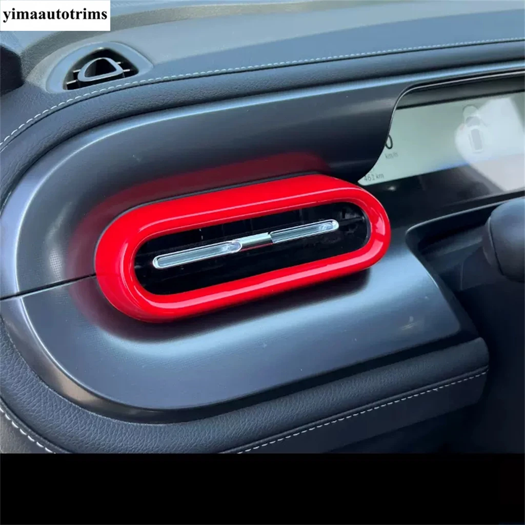 

Steering Wheel / Window Lift / Dashboard Air AC Outlet Vent / Head Light Cover Trim Red Accessories For Smart 1 One 2023 - 2025