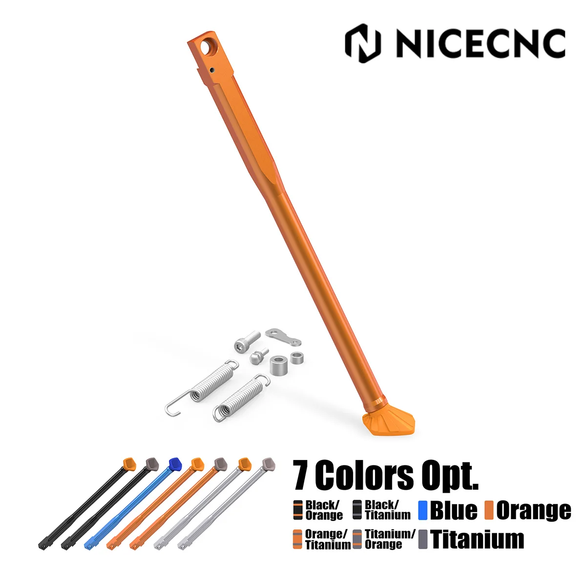 

NICECNC For 1998-2007 KTM EXC 300 EXC 150 EXC 525 450 400 300 250 200 150 125 Motorcycle Side Stand Kickstand Spring Bolt Kit
