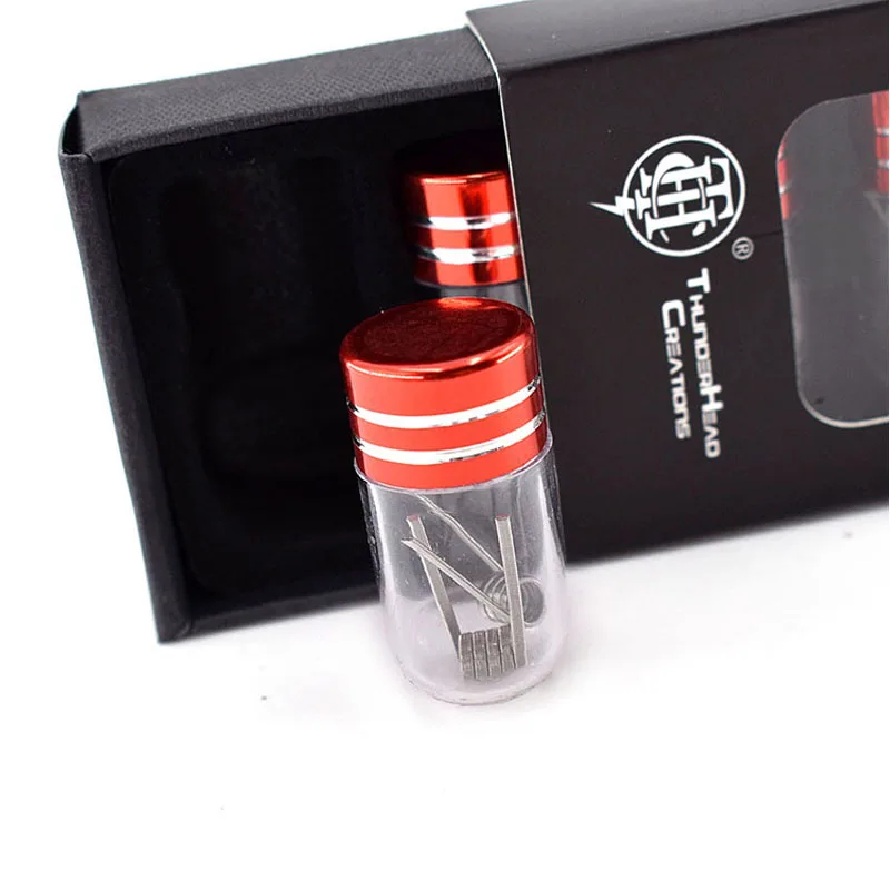 ThunderHead Creations-bobina de alambre Ni80 3/4 Core fundida Clapton SS316, bobina de 0,3 ohm para Blaze Solo RTA RDA Tauron, 10 unids/lote/caja (2 piezas/tubo)