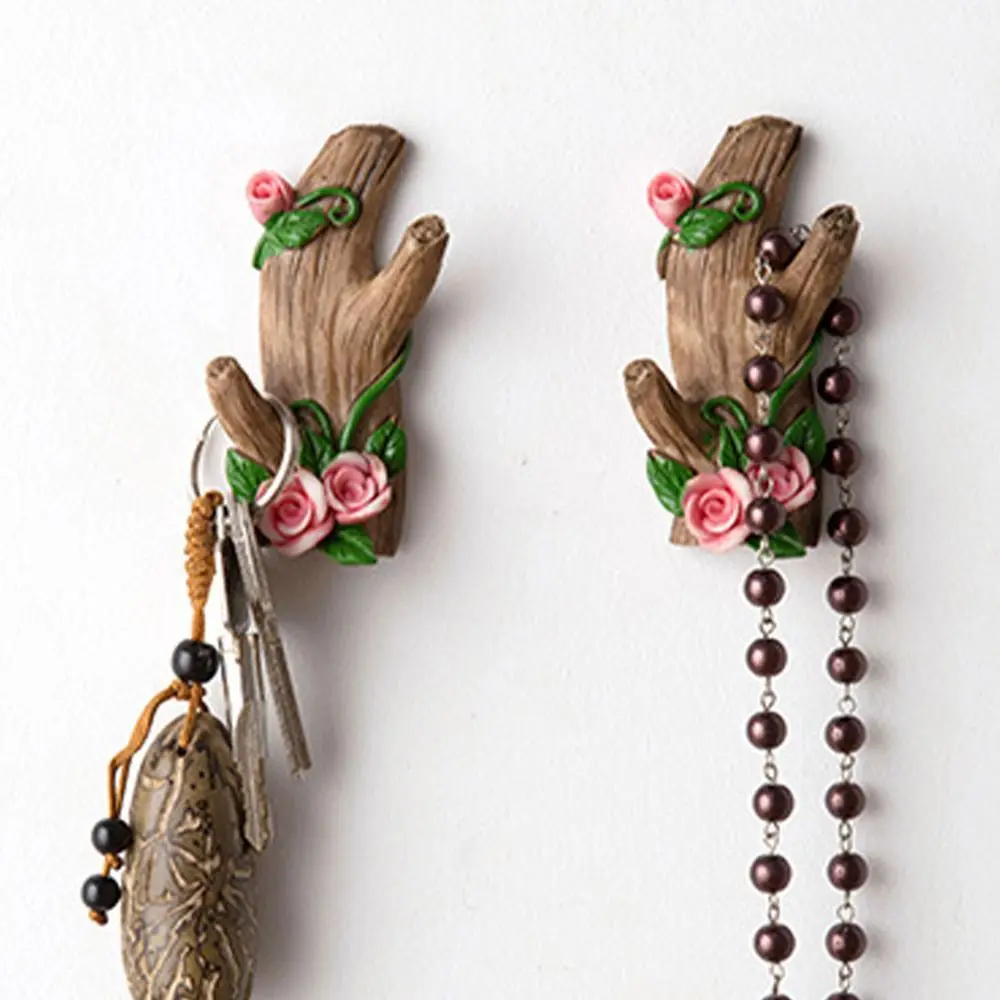 

3pcs Strong Sticky Wall Hook Holder Simulation Branch Multi-Functional Coat Rack No-Drill Umbrella Storage Rack Entrance Door