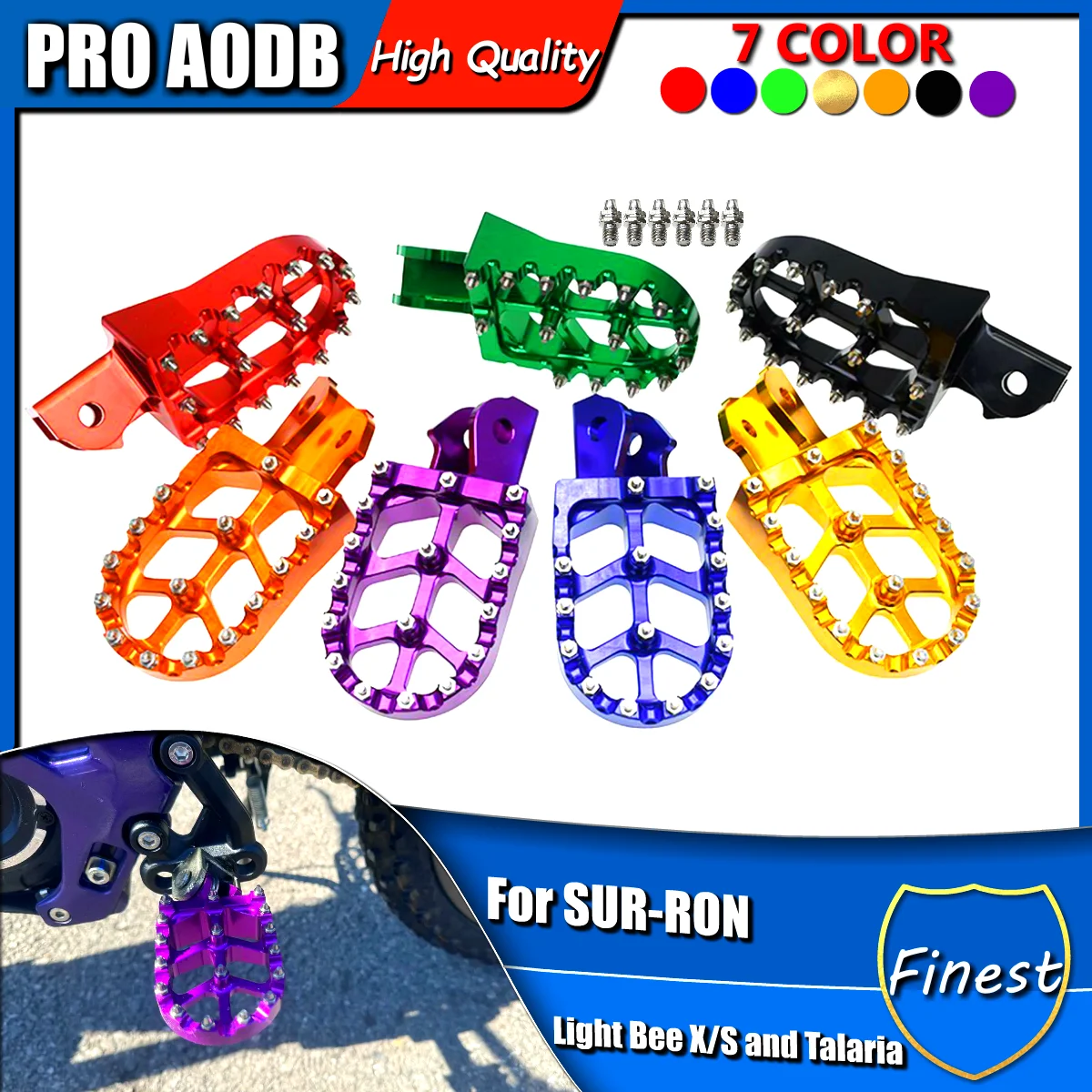 

For Sur-Ron Surron Light Bee X /S For Talaria Moto Acessorios CNC Aluminum Foot Pegs Rest Footpegs Electric Motorcycle