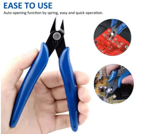 Pliers Carbon Steel Pliers Electrical Wire Cable Cutters Cutting Side Snips Flush Pliers Nipper Home Hand Tools With Cover