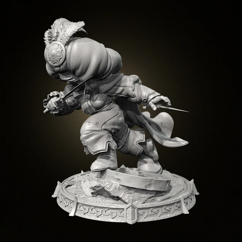 

30mm 45mm 65mm Resin Model Figure Middle Eastern Prince Gk Micro Miniature 3d Printed White Model Toy Unassembled And Unpainted