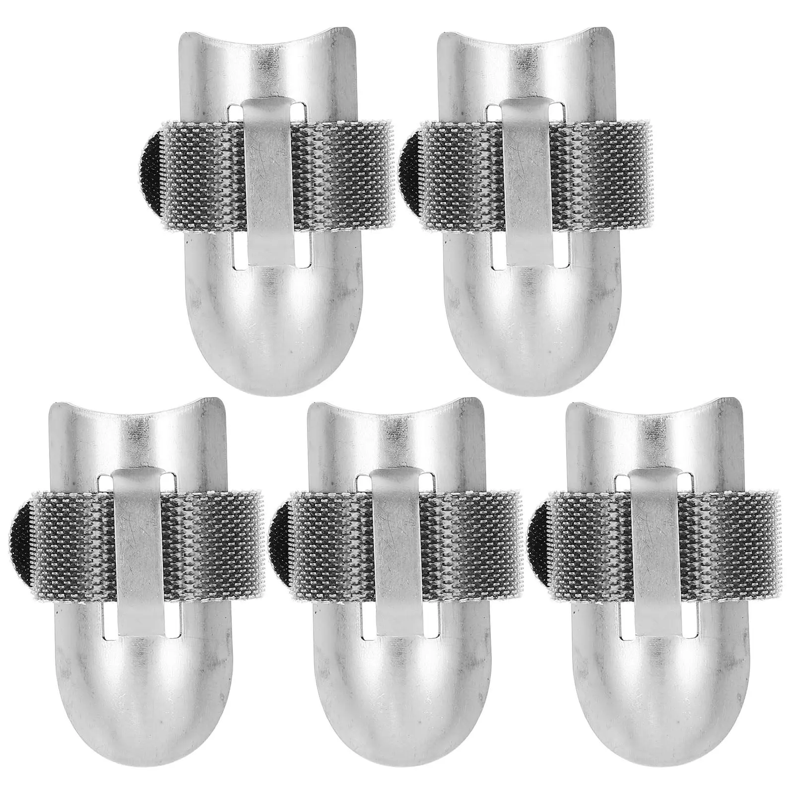 

5Pcs Stainless Steel Finger Guards Cutting Protector Sleeve for Kitchen Food Safety Vegetable Sewing Hand Guard