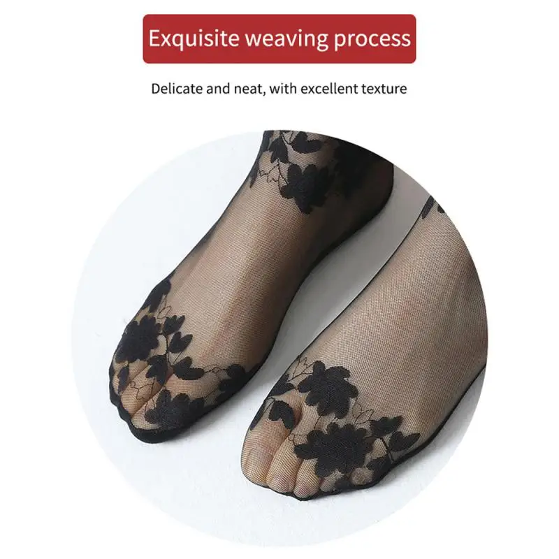 Elastic Sock Cuffs Non Slip Mesh Socks Comfortable Socks Flat Sock Head Hollow Invisible Socks Elastic And Comfortable