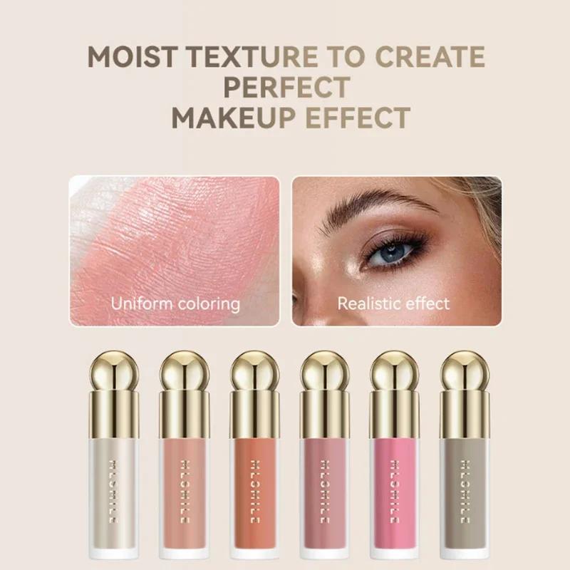 New Cheek Blush Nourishing Blusher Gel Multi-purpose For Eyes Lips Makeup Blush Stick Cosmetics With Sponge