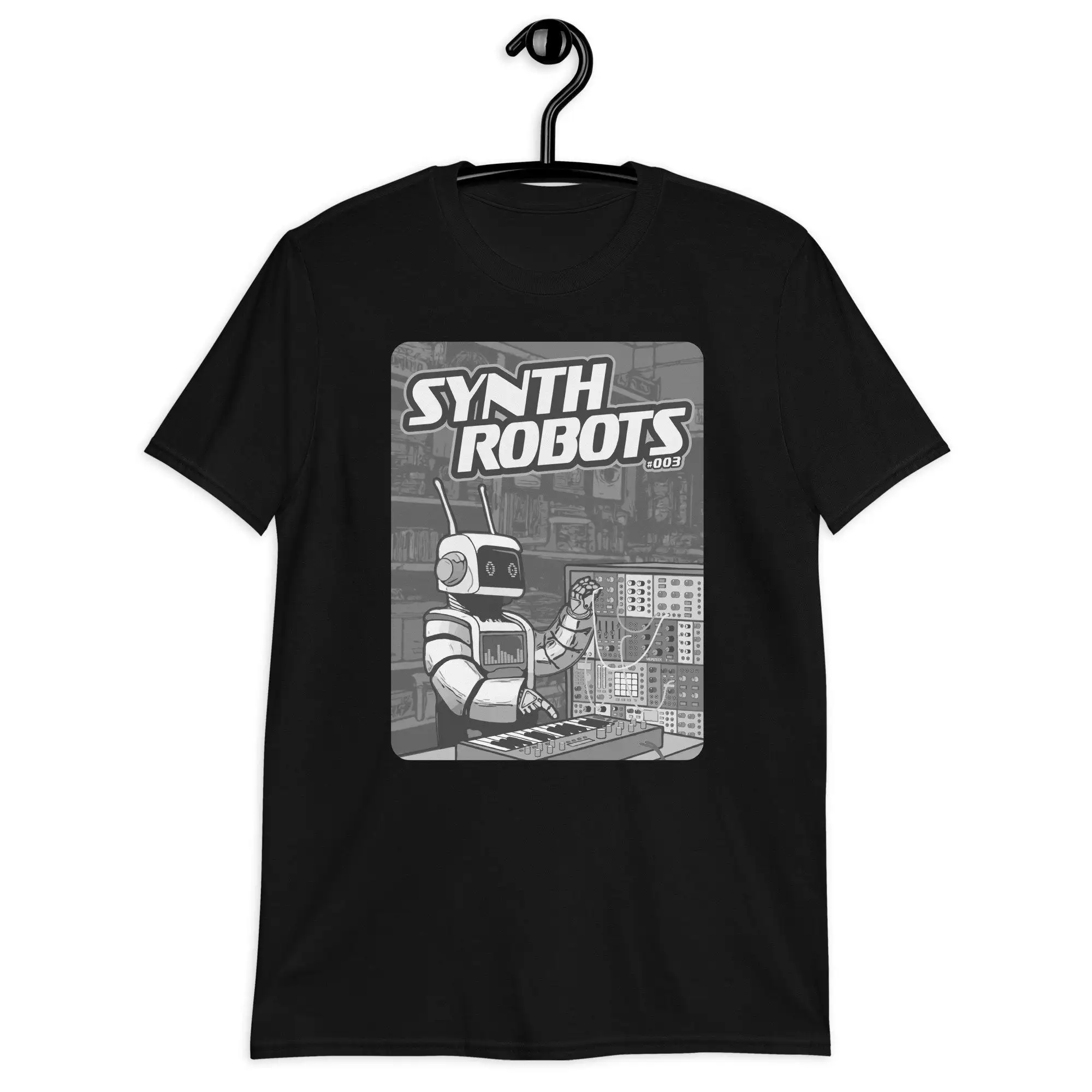 Synth Robots 003 T Shirt For Musician Playing The Synthesizer