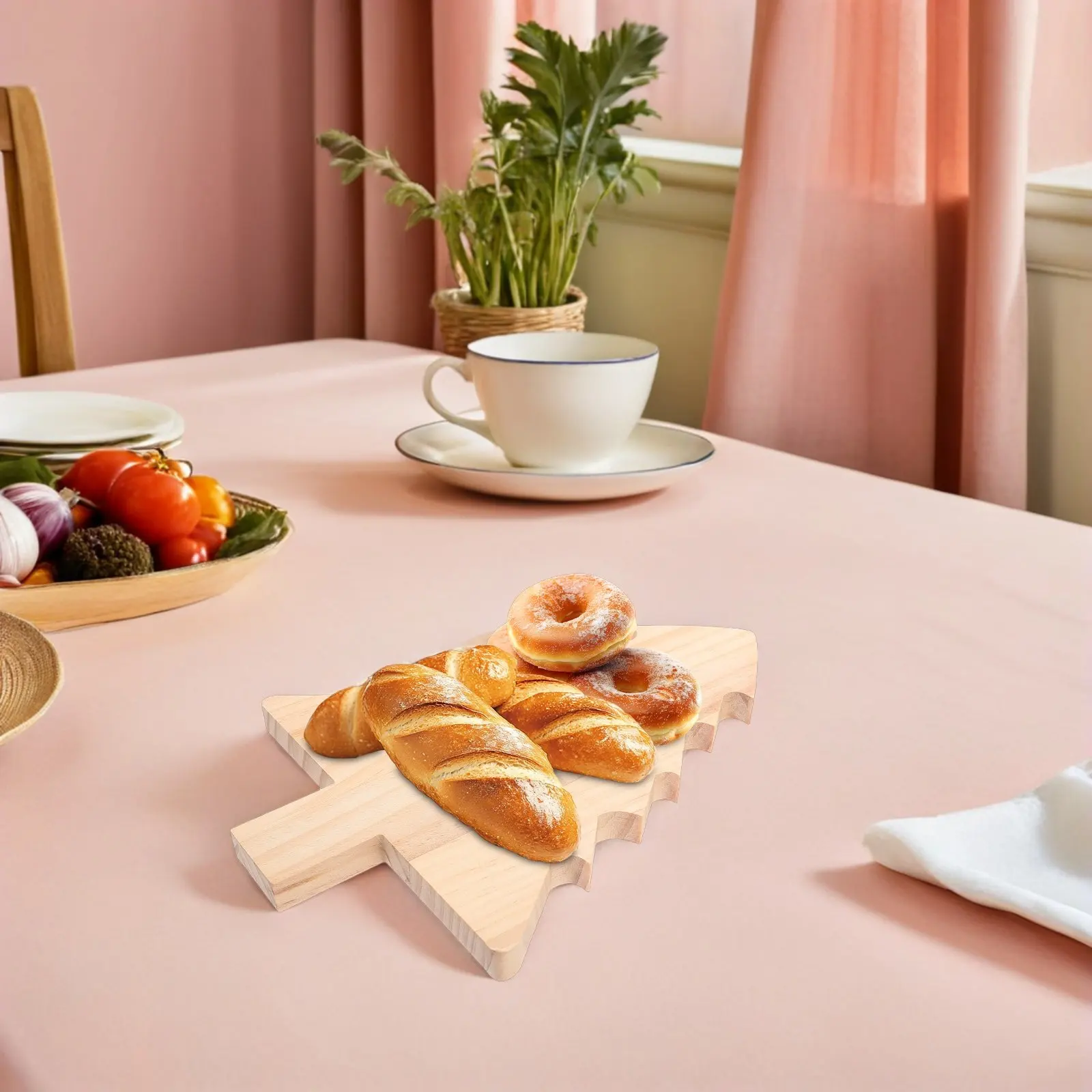 

Christmas Tree Shaped Wooden Serving Tray Charcuterie Board Holiday Cheese Platter Fruit Vegetable Cutting Board Kitchen Decor