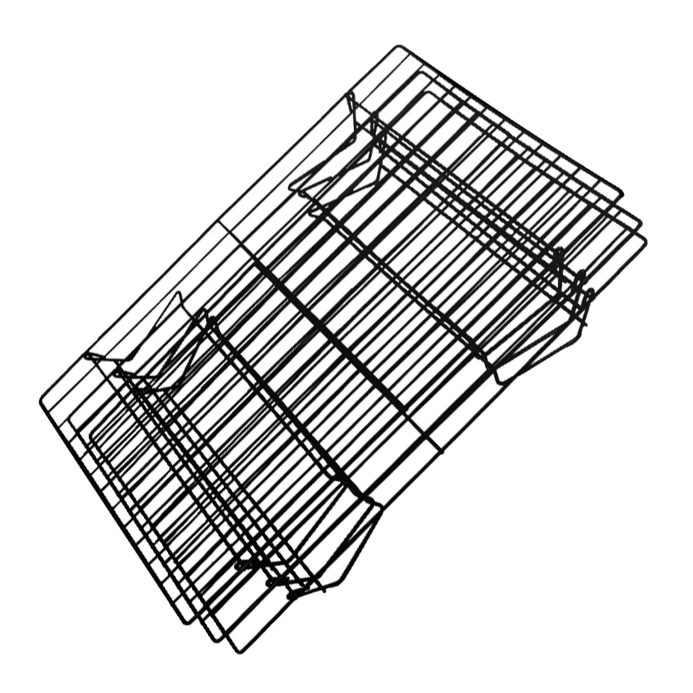

Baking Cooling Rack Foldable 3 Layers Barbecue Grill Carbon Steel Outdoor Camping Tools BBQ Net Stove Grate Patio