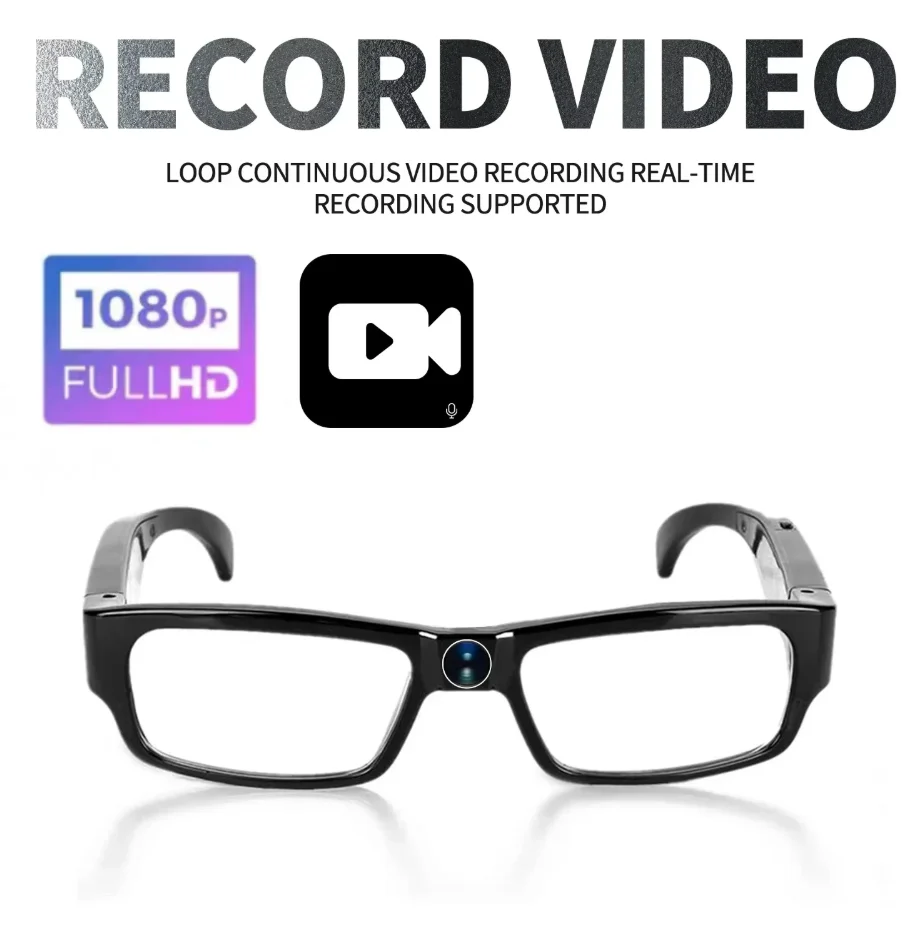 Mini cámara de 1080p para disparar, grabadora de vídeo HD, gafas para conducir en bicicleta, gafas inteligentes con cámara para exteriores MS13B