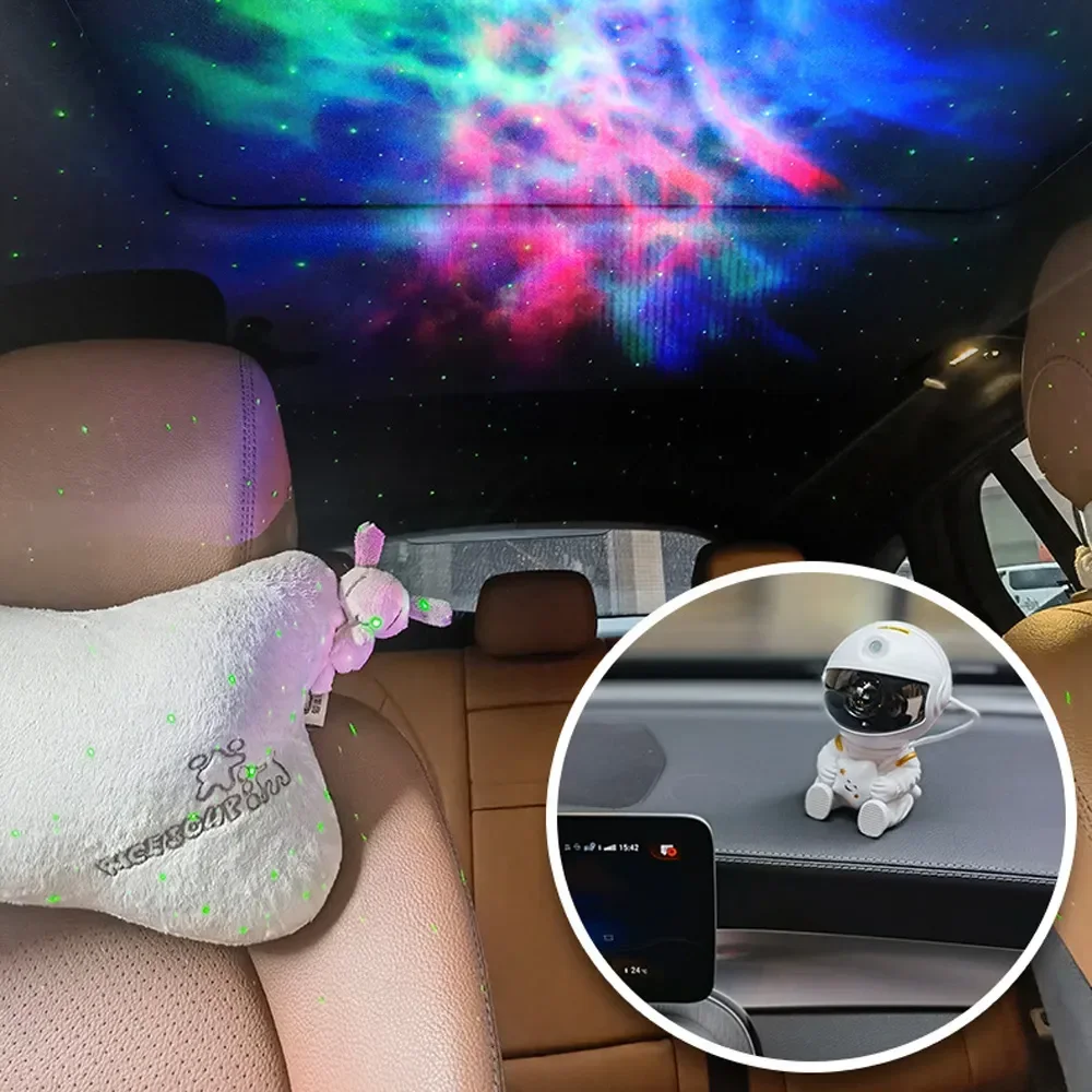 Led Galaxy Projector Night Light Star Astronaut Atmosphere Projector Lamp for Home Decorative Bedroom Children Kids Gift