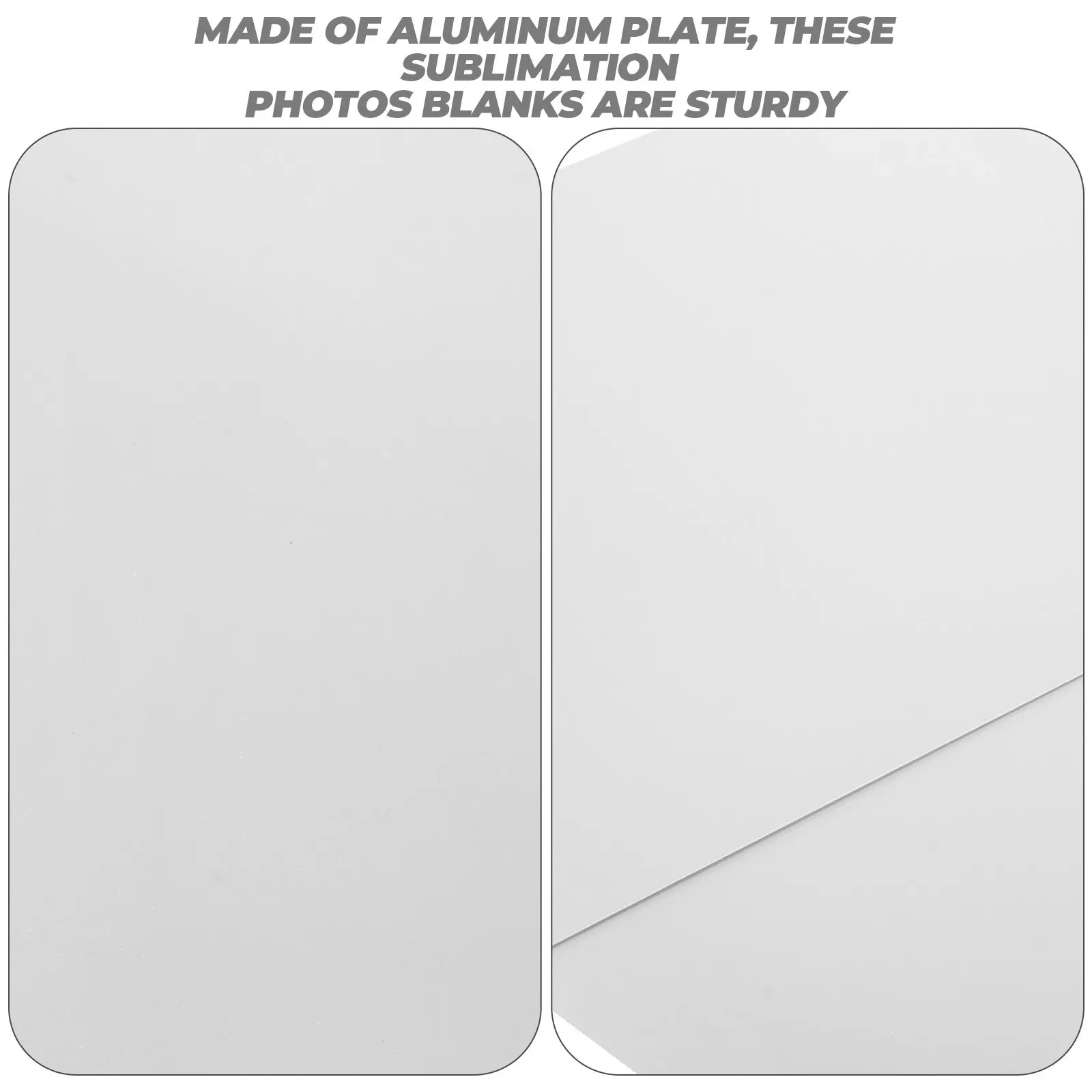 2Pcs Sublimation Metal Sheets Aluminum Alloy Photo Blanks for Custom Signs Posters Wall Art Indoor Outdoor Decoration Fade