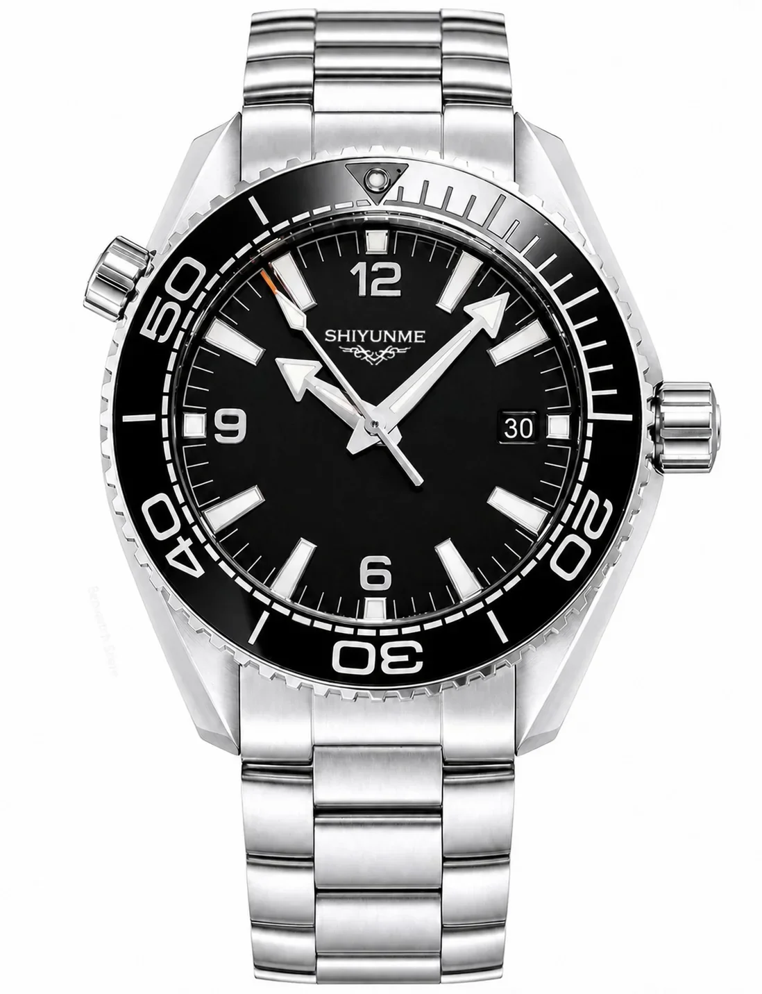 43 mm Automatic Mechanical Men's Watch, 904L Stainless Steel Case, Full-Featured World Time
