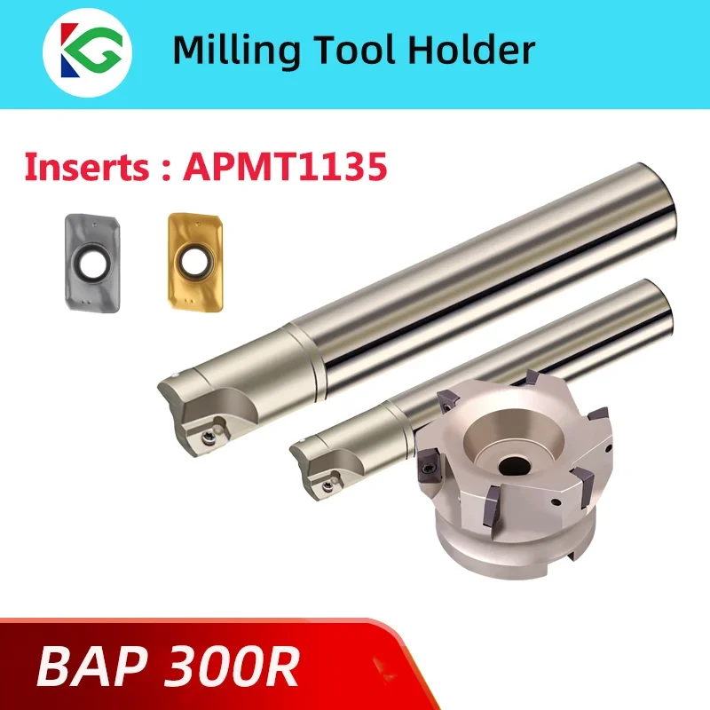 Bap 300r Fresa Cabeça Ângulo Reto Cnc Boring Bar para Apmt1135 Usinagem Handle Tool Cabeça de Fresa de Rosto