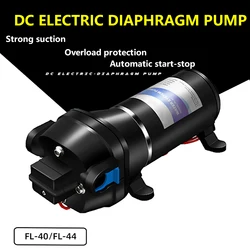 DC12V/24V Electric High Pressure Self-priming Diaphragm Pump 17L High Flow Pumping Pump Use of Filling Machine Dishwasher