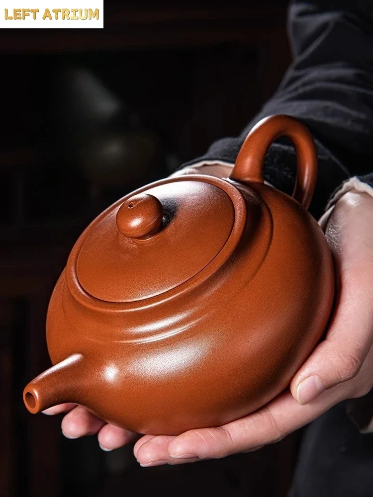 Handmade Chinese Yixing Purple Clay Teapot - Raw Ore Zisha, Perfect for Home Tea Infusion & Tea Set Accessory