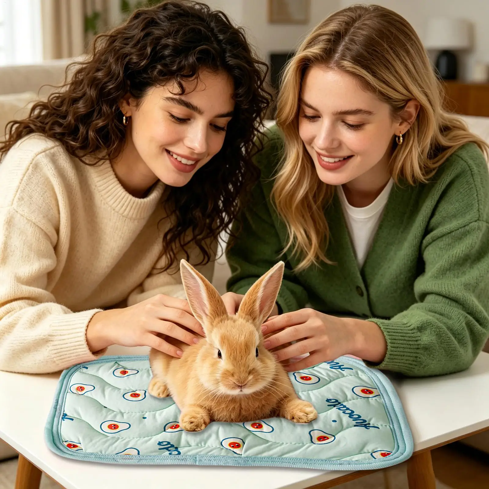 Small Pet Cooling Mat Washable Sleeping Pad Guinea Pig Rabbits Hamster Hedgehog Cool Blanket Summer Chill Bed Travel Home view 4