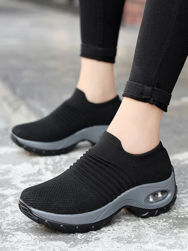Damskie trampki Wszechstronne damskie trampki ortopedyczne Buty na platformie Damskie buty na co dzień Antypoślizgowe, odporne na zużycie Tenis De