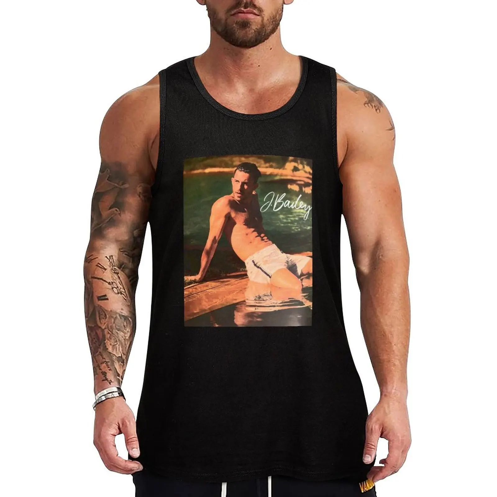 

Jonathan Bailey Sexy Tank Top Men's vest Muscle fit