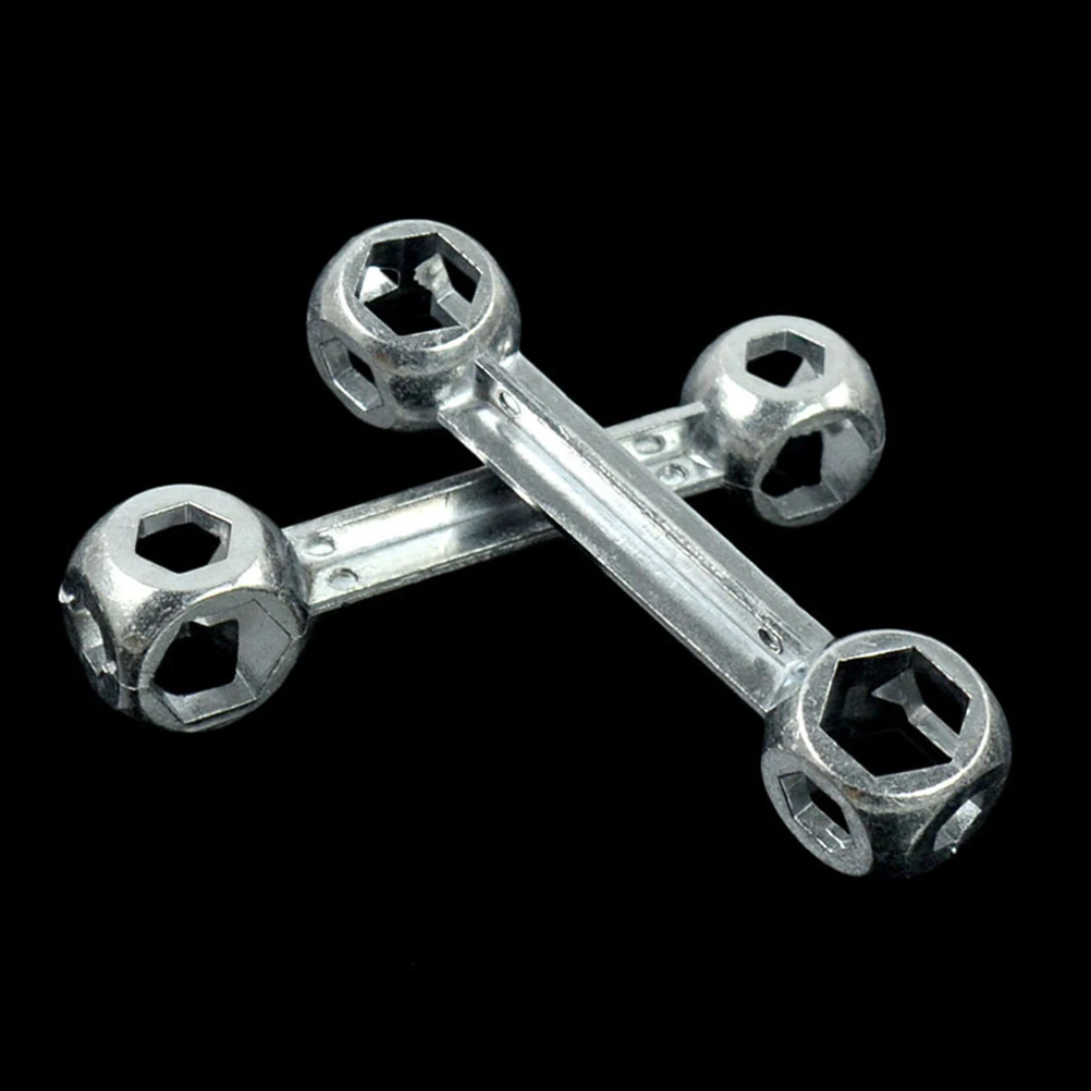 

1pc Bicycle Repair Dual Head Portable Bike Spanner Durable Pedal Tool Home Factory Use Aluminium Alloy Hexagon Hole Wrench