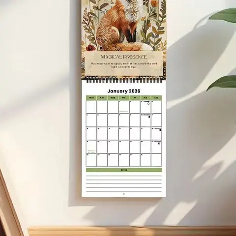 

Mindful Magic 2026 Calendar Dark Wind Desktop Calendar Decorative Wall Calendar