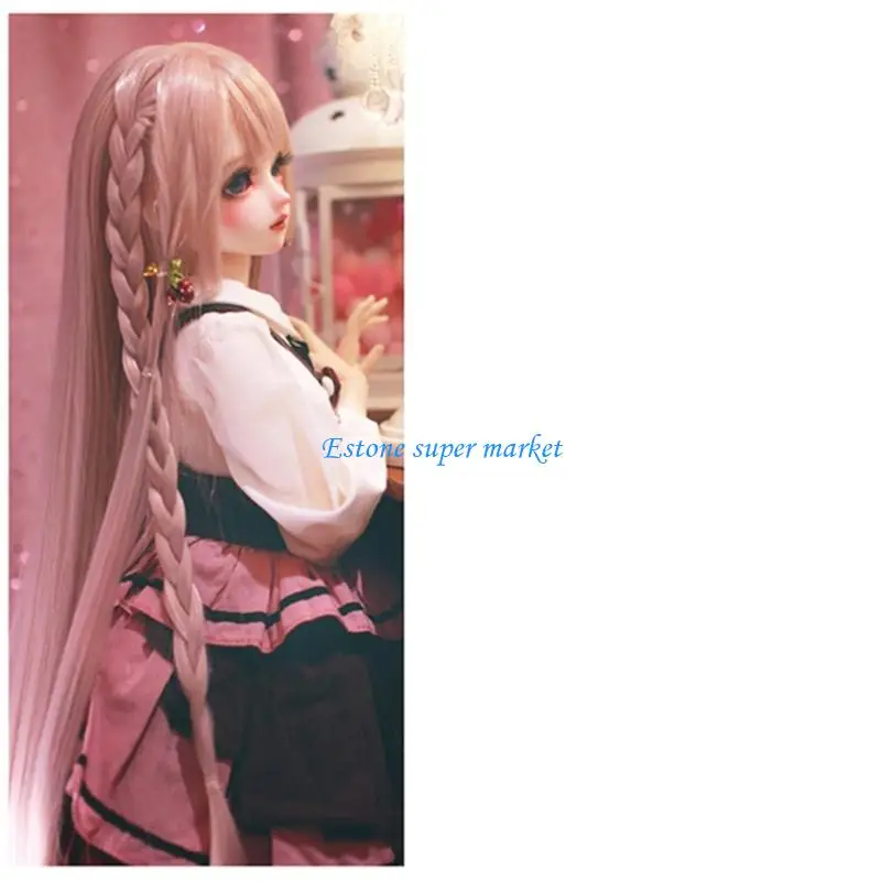 

090B Wigs Hair Replacement 60cm Length Heat Resistant Synthetic Fiber Hair Strands For Styling And Creative Doll Makeovers