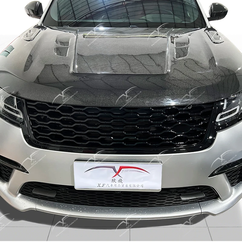 Suitable for Land Rover Range Rover Velar car engine hood, engine hood, carbon fiber car exterior modification and decoration