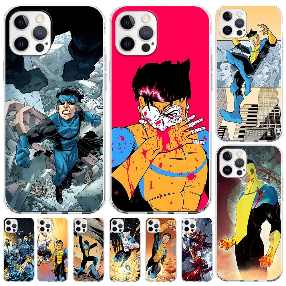 Invincible Comic Fudna for Apple iPhone 13 15 11 12 Pro Max XR 7 8 Plus X XS Clear Silicone Phone Case Cover