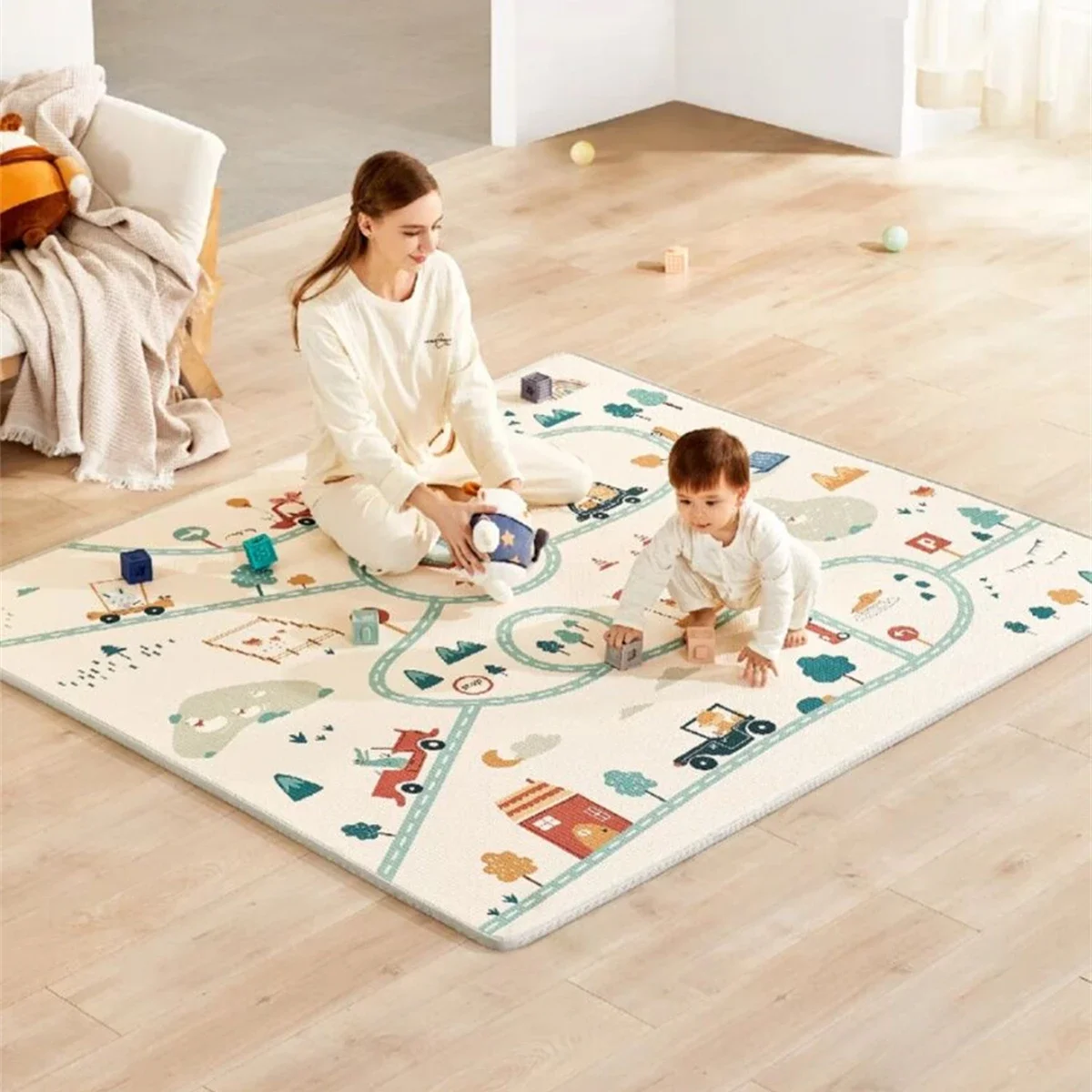 New Baby Crawling Play Mats Non-toxic Environmentally Friendly Thick Folding Mat Carpet Play Mat for Children's Safety Rug Gifts
