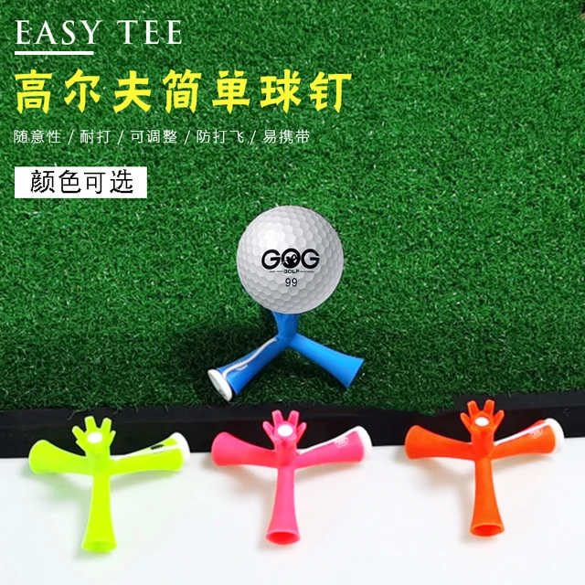1szt Zupełnie nowy regulowany statyw do golfa Plastikowy uchwyt na trójniki golfowe do treningu golfowego Dzieci Żona Piękny prezent
