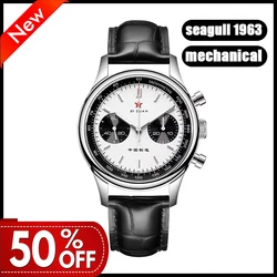 Sssss Seagull 1963 Horloge Mechanisch Horloge Nieuwe St1901 Saffier 38Mm Horloges China Airlines Chronograaf Waterdicht Lichtgevend Horloge