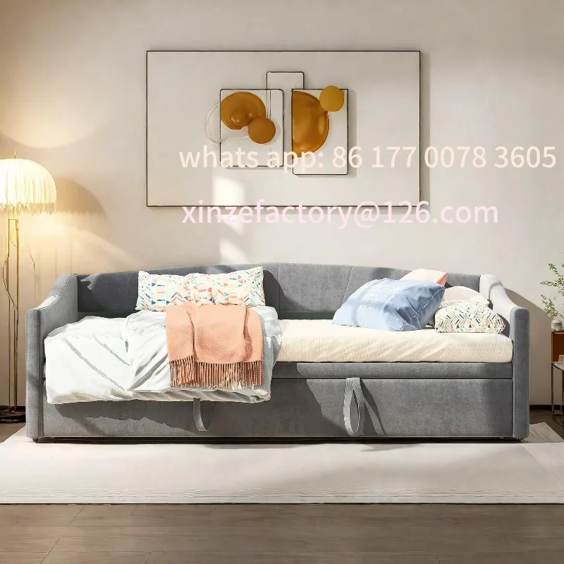 

Customizable Folding Sofa 90/180x200cm Multifunctional Two-in-One Sofa Bed Single/Double Upholstered bed Velvet Guest bed