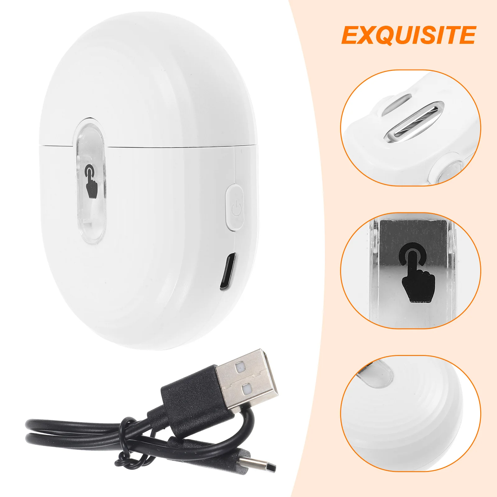 ماكينة تشذيب أظافر كهربائية أوتوماتيكية للرضع وكبار السن، مادة قوية، عملية سلسة تمنع الأوساخ