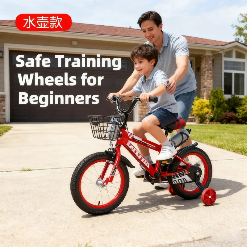 

Cinnabar Red Children's Bicycle Kettle Model 14 Inch 16 Inch 18 Inch Pedal Bike for Boys And Girls Aged 3-9 Years Old