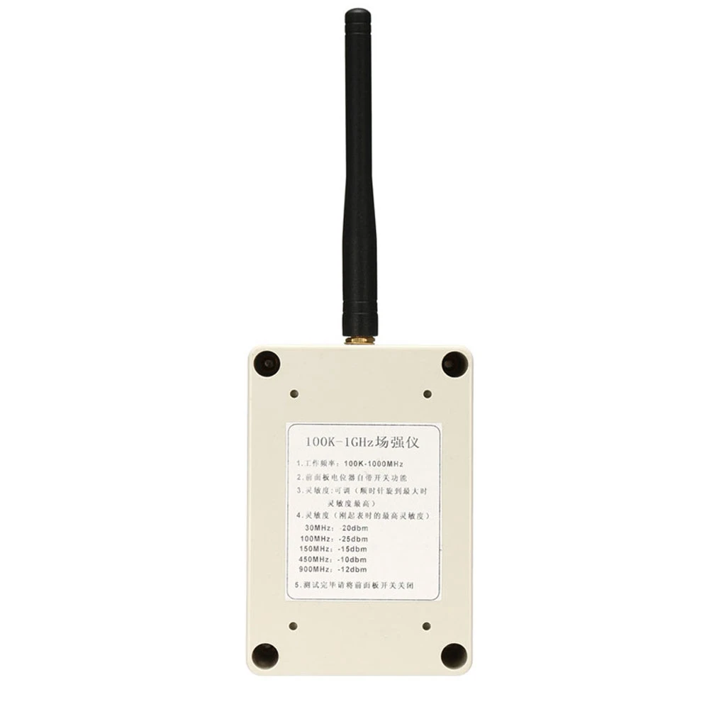 RF Field Strength Meter Wide Band 100K-1GHz for Walkie Talkie Antenna Radiation