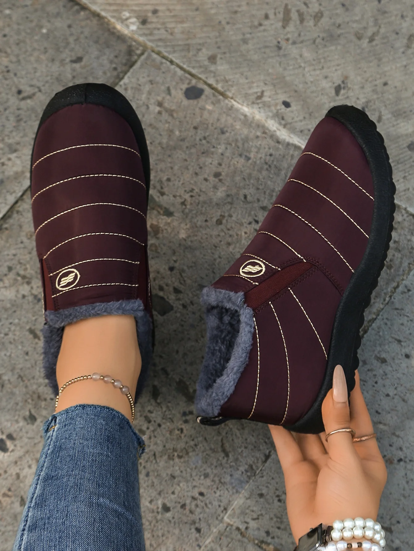 Damen-Winterstiefel 2025: Neue wasserdichte Plüsch-Schneestiefel für Damen – Warmhaltend, im Angebot mit kostenlosem Versand – Detail 28