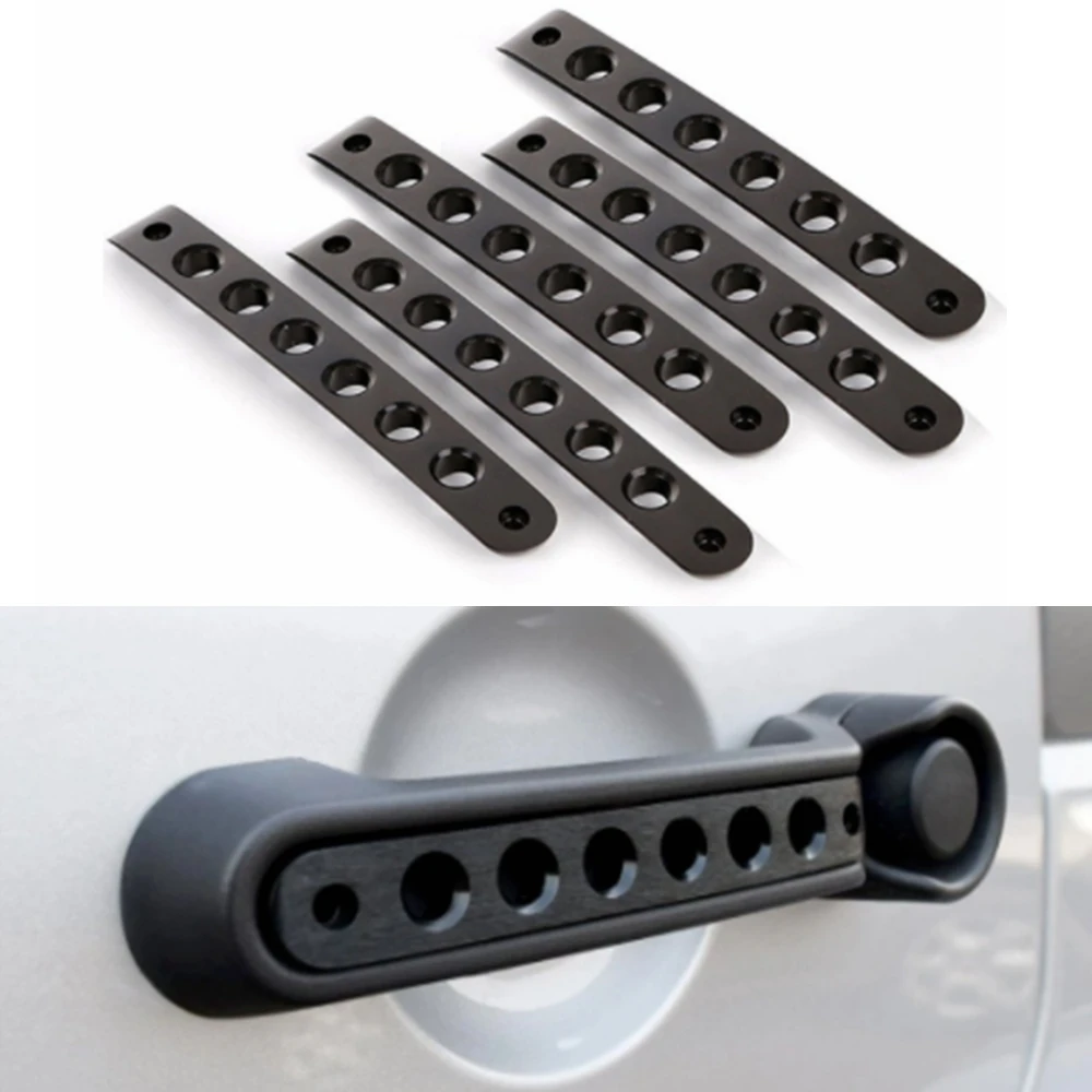 Teil Griff Abdeckung Trim Für Jeep Wrangler JK 2007-2016 Front Tür Aluminium Haltegriff Abdeckung Türgriff Einsatz