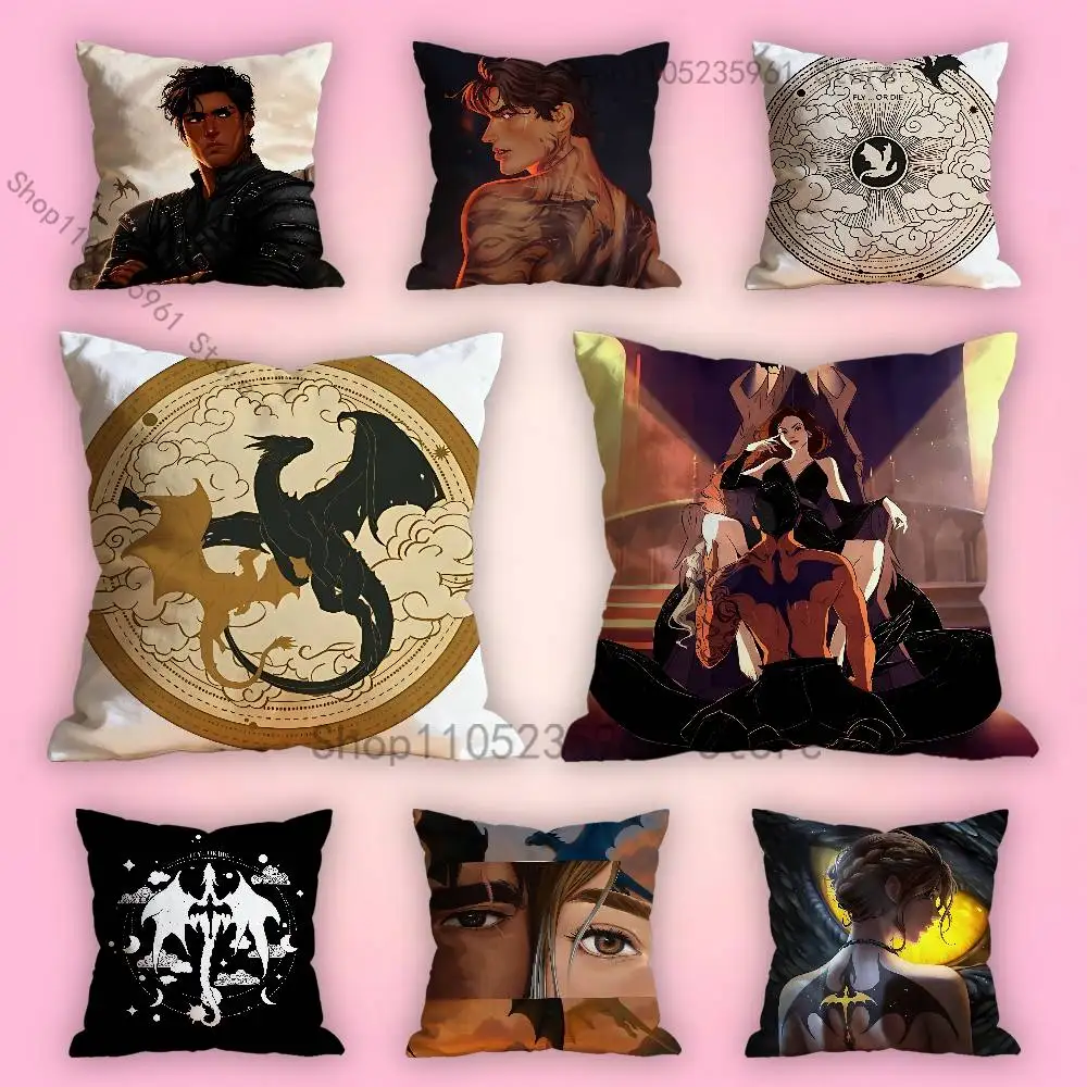 

F-Fourth W-Wing Pillow Cases for Bedroom Living Room Sofa Home Decor Polyester Cushion Cover with Zipper