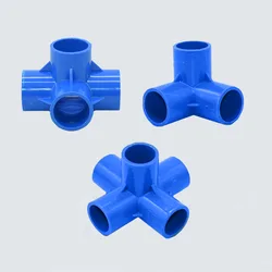 Conector de PVC DN15/20/25/40, 20/25/32mm, 3/4/5 vías, tridimensional, accesorios de tubería de suministro de agua, acoplador de plástico