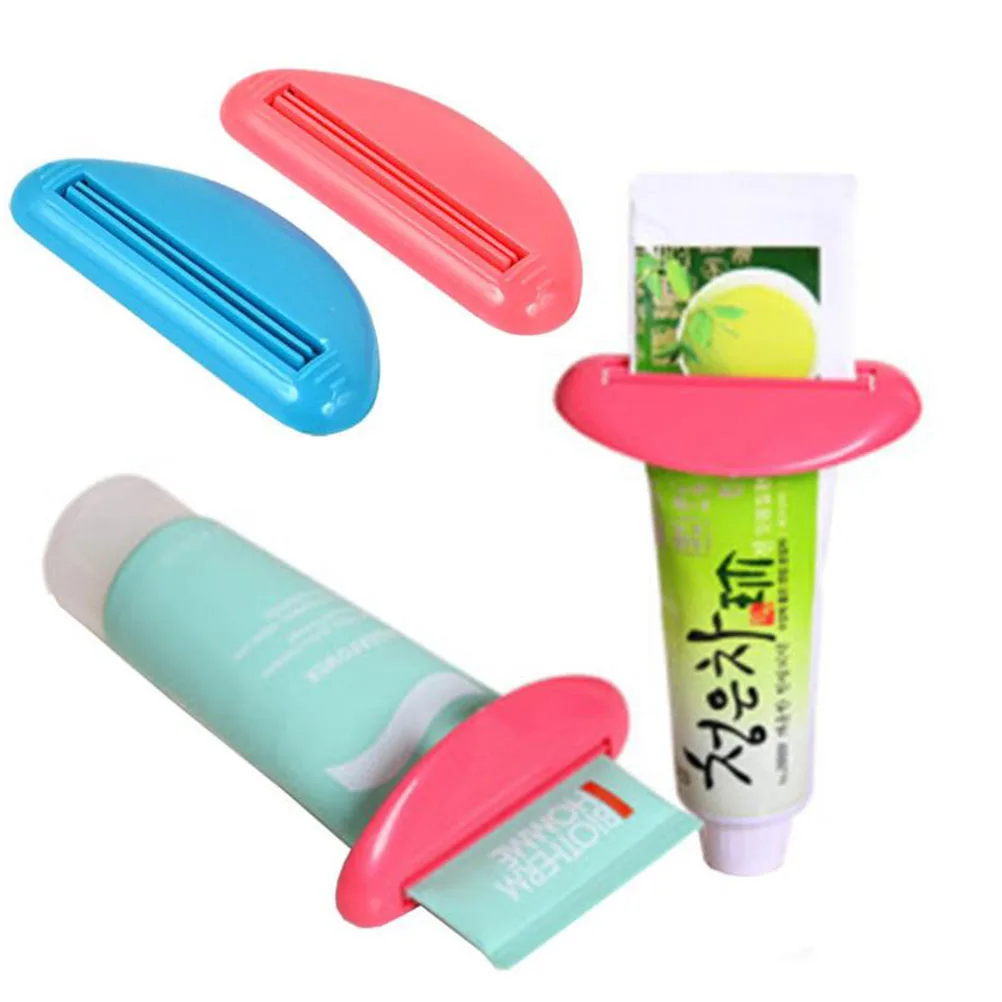 6 Pcs Toothpaste Squeezer Automatic Dispenser Countertop Toothpastes Rolling Manual Tube