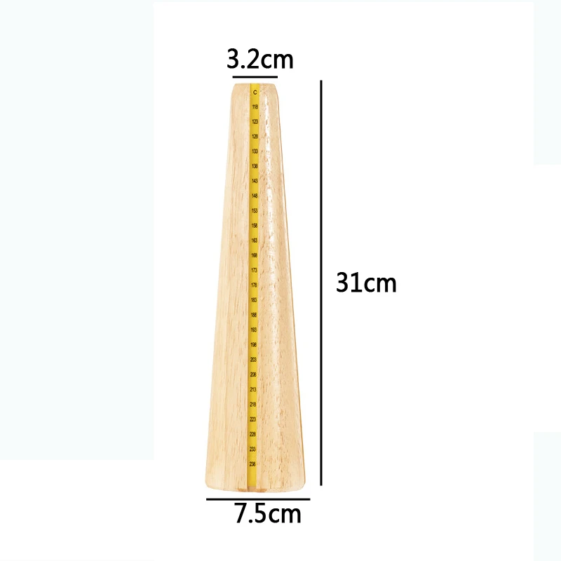 Jewelry Tools Solid Wood and Plastic Bracelet Straightening Rods with Scale for Adjusting Bracelet Circumference