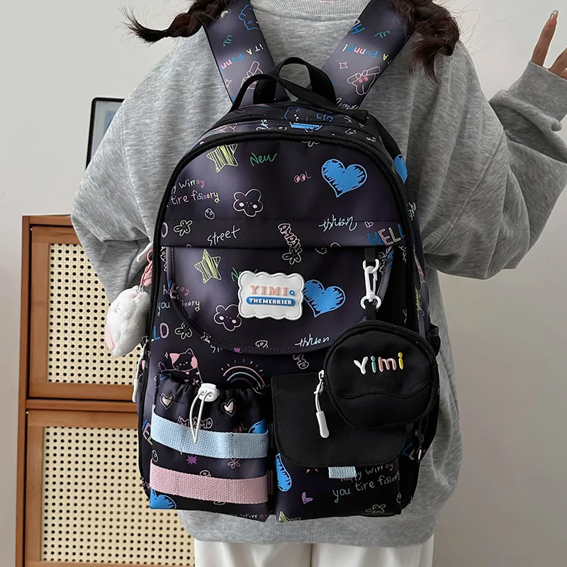 HAEX Y2K Dopamine Backpacks Women 2025 Harajuku Designer Students Pockets Laptop Mochilas Para Mujer Large Capacity Bag Female