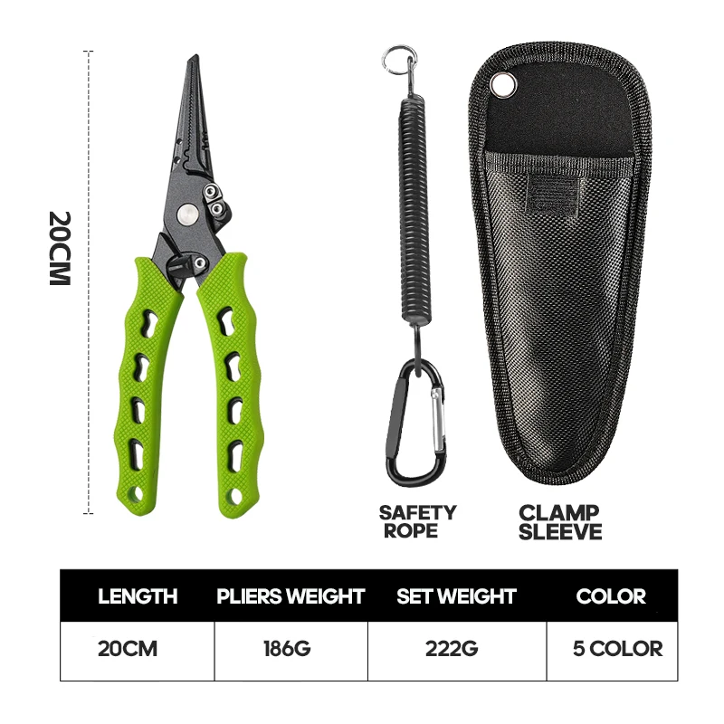 TAIYU 5-color الفولاذ المقاوم للصدأ إغراء كماشة كماشة الصيد قطع خط هوك مزيل ملحق الفولاذ المقاوم للصدأ نمط معدات صيد الأسماك البحرية #2