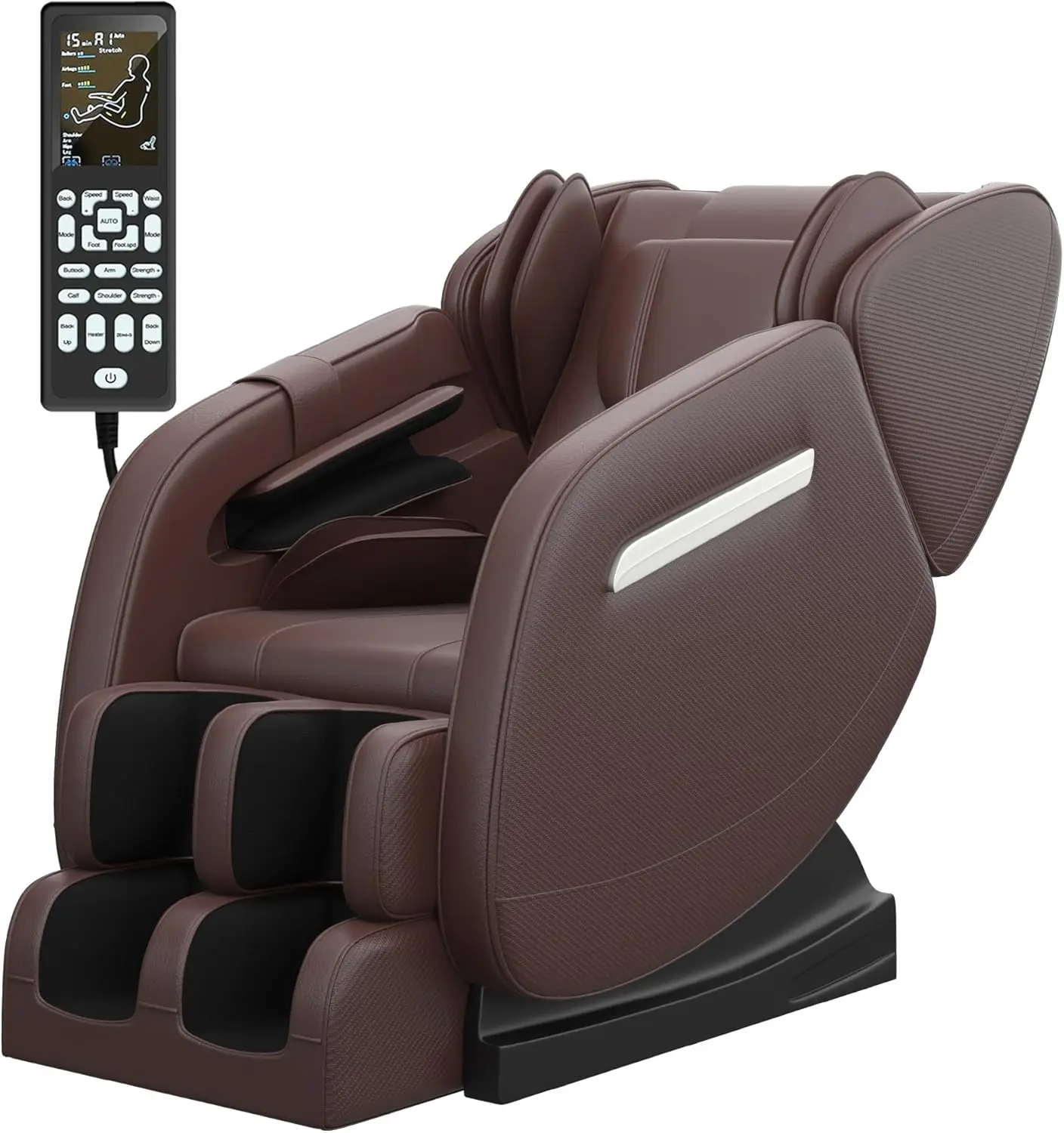 Full Body Massage Chair, Zero Gravity Massage Chair Recliner with Heating Function, Auto Modes, Bluetooth Music Player, Foo