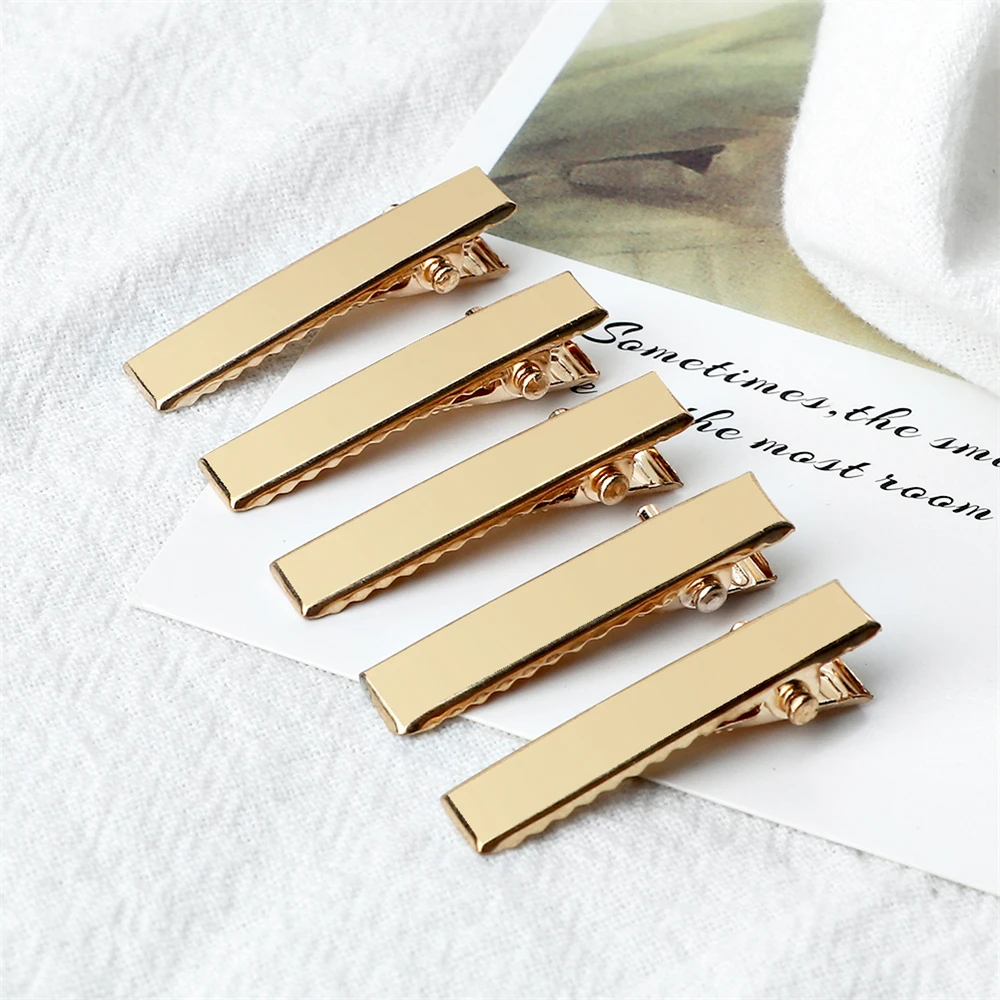 30/50 Stuks Metalen Haar Alligator Clips Basic Goud Kleur Haar Clip Voor Diy Sieraden Haarspelden Voor Vrouwen haar Stijl Gereedschap Accessoires