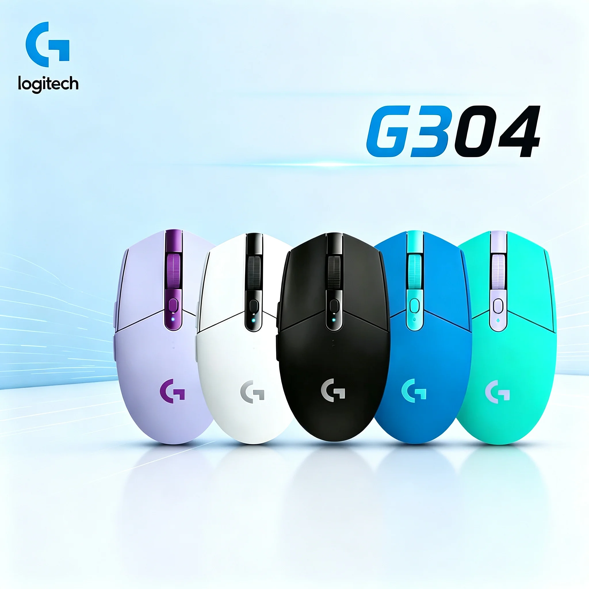 Logitech G304 Wireless Game Mouse Simple Installation No Driver Required For Quick Start PUBG CS2 Valorant Game