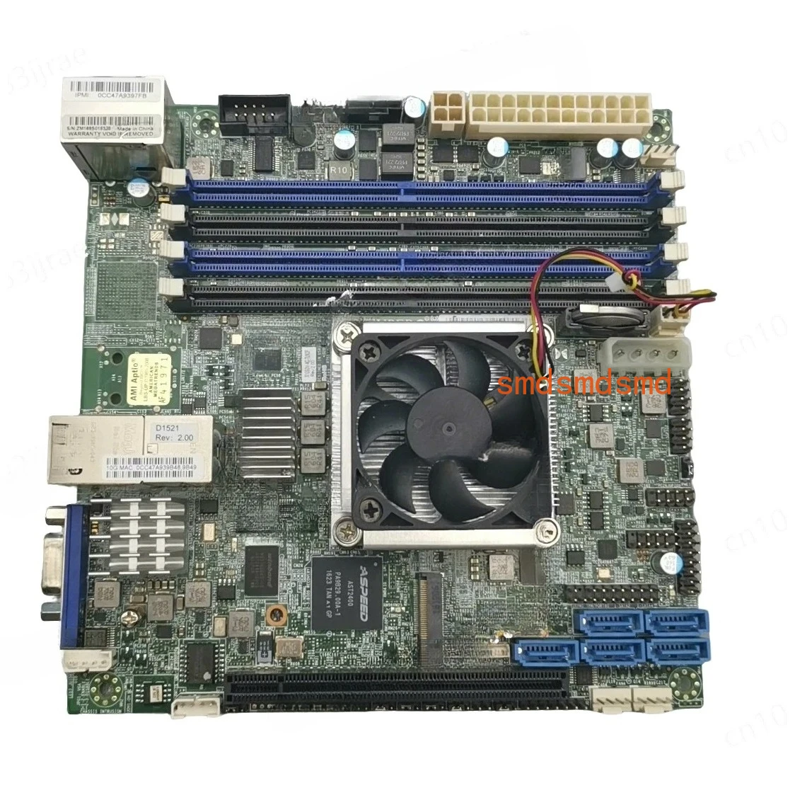 D-1521 PCIe x16 10Gbe m.2 IPMI ITX DDR4 server in good condition Supermicro X10SDV-4C-TLN2F